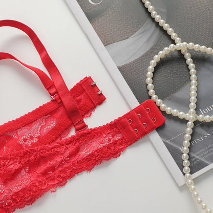 2-piece Sexy Multi-color Lingerie Set For Women's Gathering Push Up Underwear For Women's Flower Underwear Set A2155